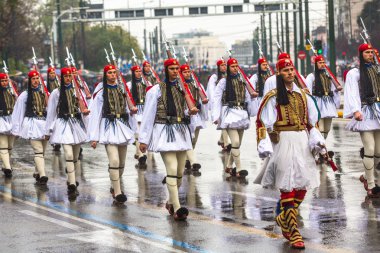 Yunan askerleri Evzones