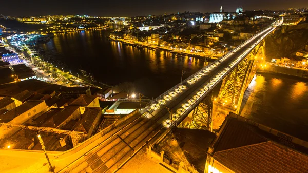 Dom luis i Brücke und Douro Fluss — Stockfoto