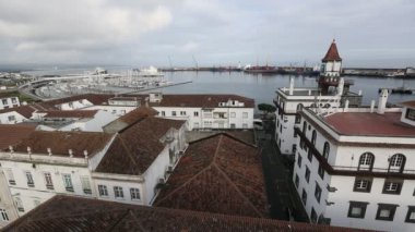Üstten Görünüm Ponta Delgada bağlantı noktası