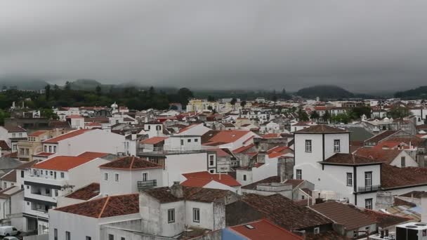 Center Ponta Delgada, Portugal — Stockvideo