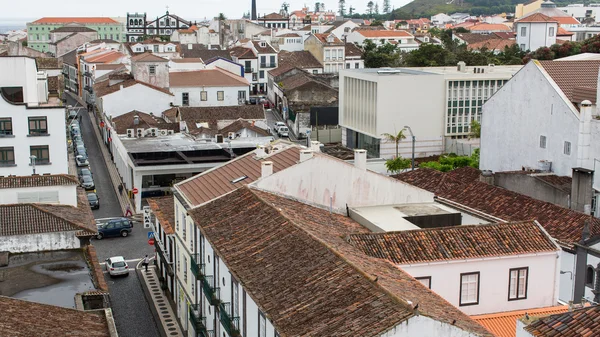 Pohled shora centrum Ponta Delgada — Stock fotografie