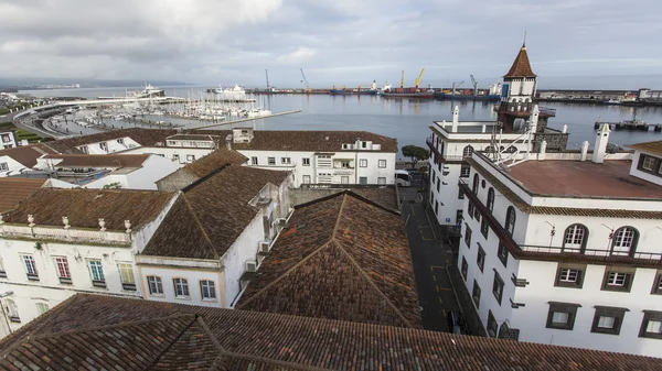 Porto Marinho de Ponta Delgada, Portugal — Fotografia de Stock