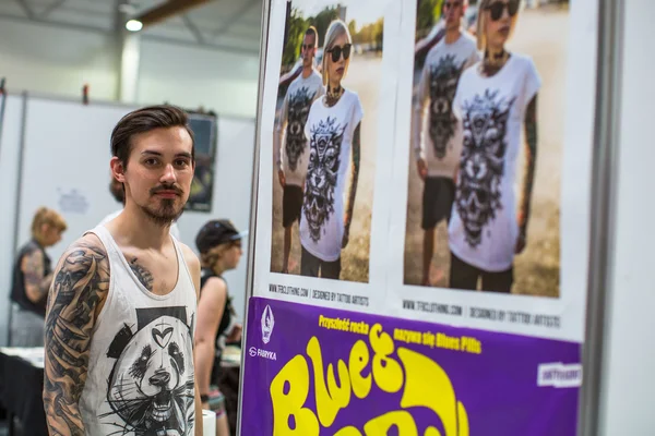 Unidentified participants at International Tattoo Convention — Zdjęcie stockowe