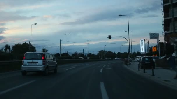 Conducir por las calles de Atenas — Vídeos de Stock