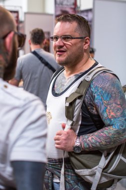 Unidentified participants at International Tattoo Convention