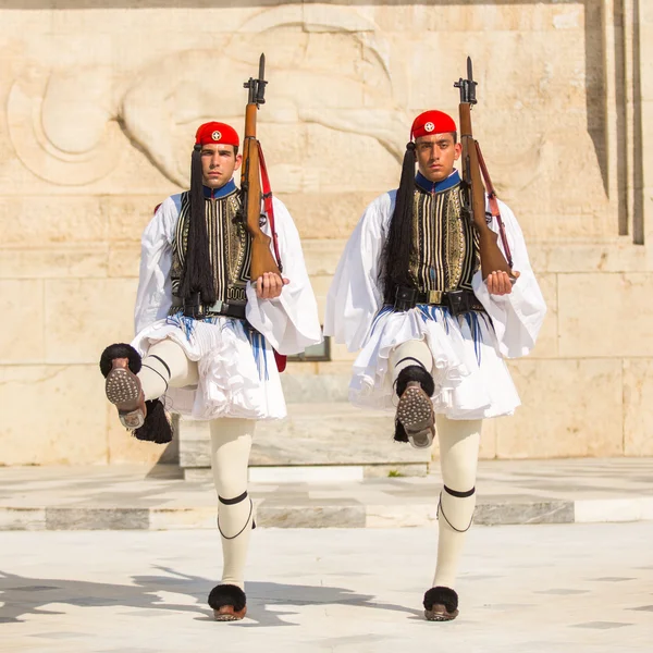 Soldados griegos Evzones —  Fotos de Stock