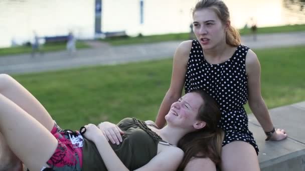 Deux meilleurs amis adolescentes filles — Video