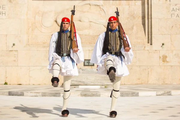 Soldats grecs Evzones — Photo