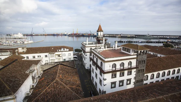 Haven van Ponta Delgada — Stockfoto