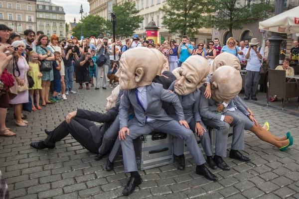 Participants at International Festival of Street Theatres — Stock Photo, Image