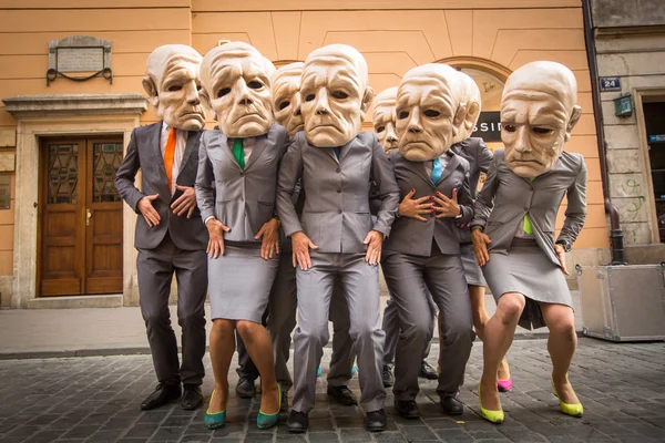 Participantes no Festival Internacional de Teatros de Rua — Fotografia de Stock