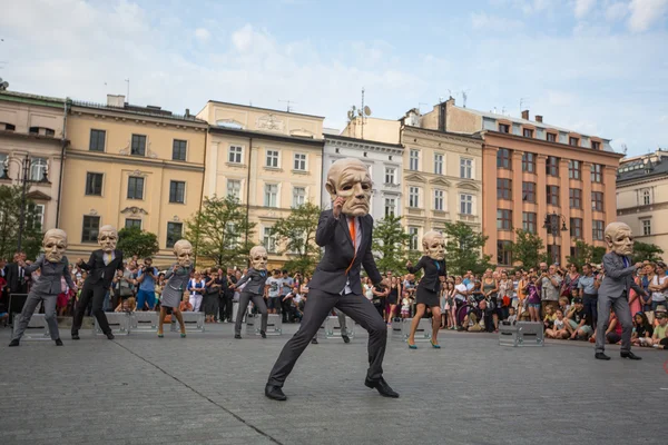 Internationell Festival för Street teatrar i Krakow. — Stockfoto