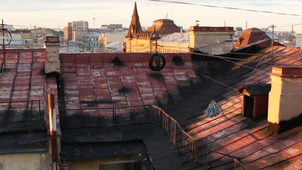 Viejo centro de San Petersburgo, Rusia — Vídeo de stock