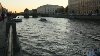 Saint Petersburg Neva Nehri'nin görünümü