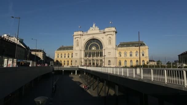 Σιδηροδρομικό σταθμό Keleti Βουδαπέστη — Αρχείο Βίντεο