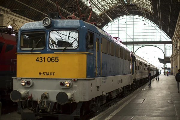 Σιδηροδρομικό σταθμό Keleti Βουδαπέστη — Φωτογραφία Αρχείου