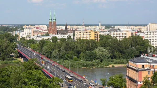 En av gatan Warszawas gamla stan — Stockfoto