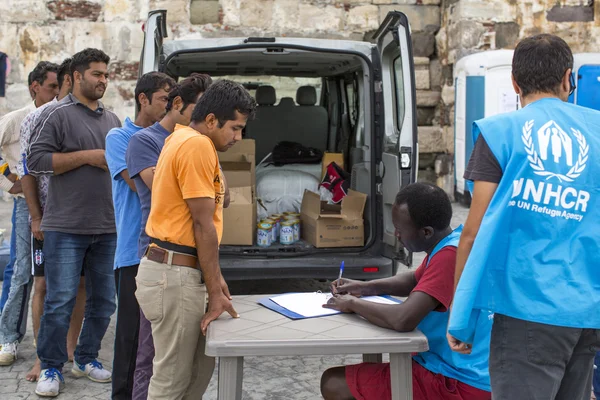 Registered employees of the UNHCR — Stock Photo, Image