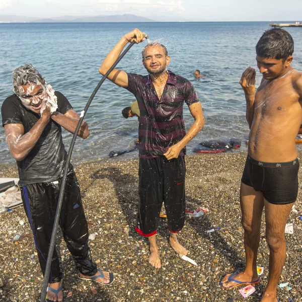 コスに正体不明の難民 — ストック写真