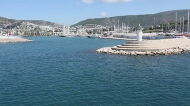 Bodrum, Türkiye'nin Marina geminin hareketi.