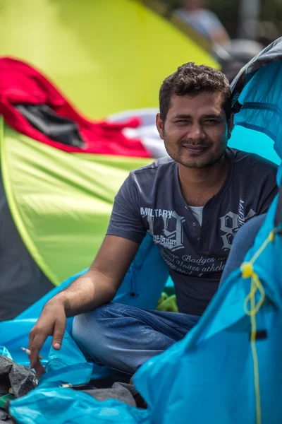 Niet-geïdentificeerde oorlog vluchteling in Kos — Stockfoto
