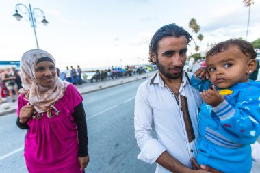 Unidentified Syrian refugees.