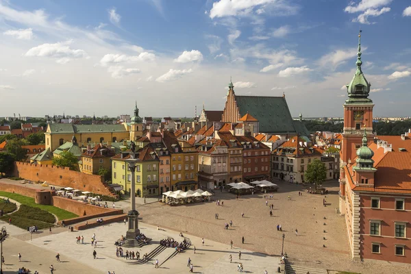 Top view of Old town in Warsaw — Stock Photo, Image