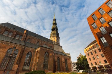 One of the streets in medieval town of old Riga