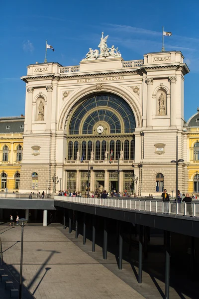 Σιδηροδρομικό σταθμό Keleti Βουδαπέστη — Φωτογραφία Αρχείου