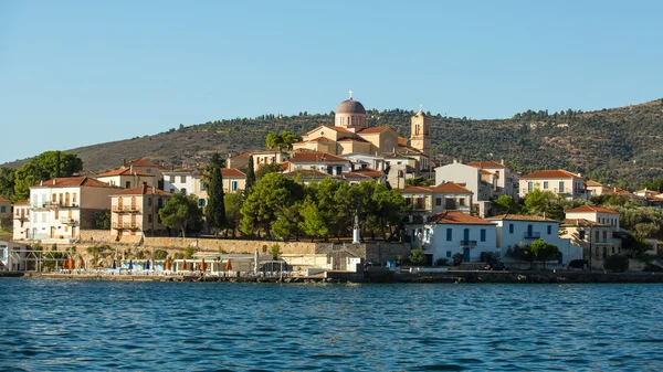 View from the sea of buildings and Ortodox temple — 图库照片