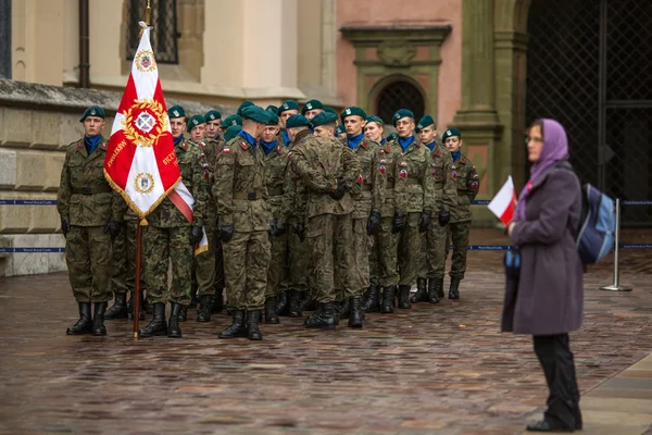 Celebrating National Independence Day of Poland — Stockfoto