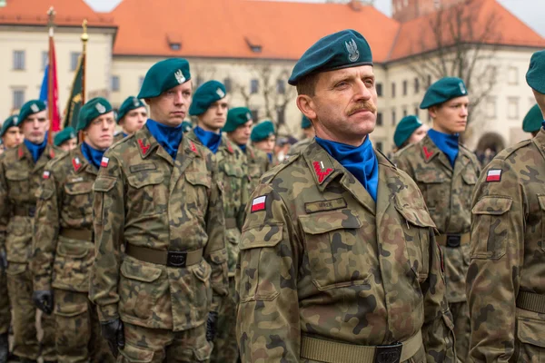 Celebrating National Independence Day of Poland — Stockfoto