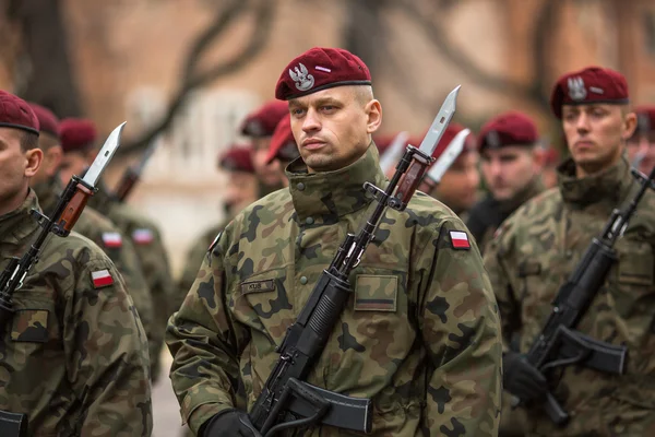 Celebrating National Independence Day of Poland — Zdjęcie stockowe