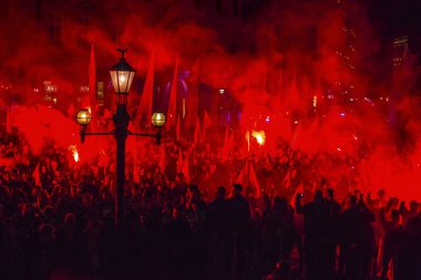 Şehir Merkezi protestocular Mart
