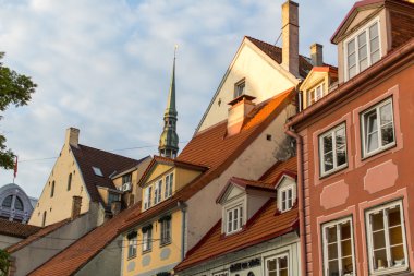 One of the streets in medieval town Riga