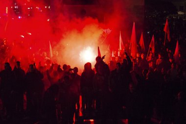 Şehir Merkezi protestocular Mart
