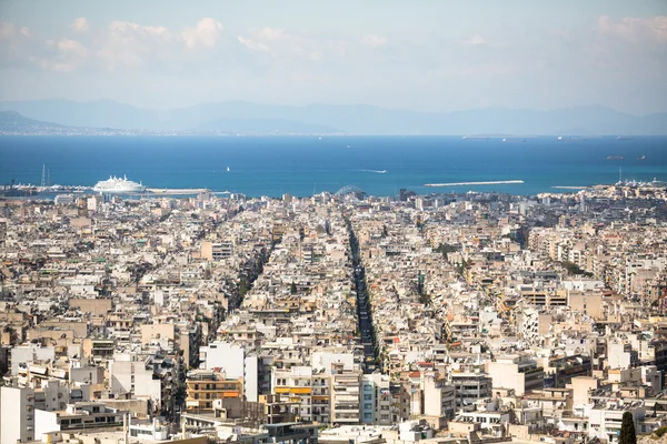 Vue du dessus de la mer Égée — Photo