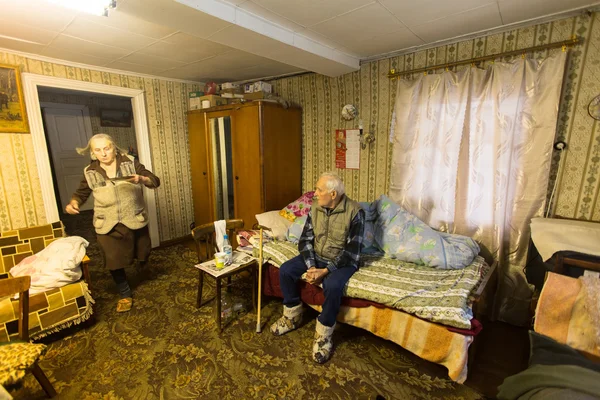 Casal de idosos Veps — Fotografia de Stock