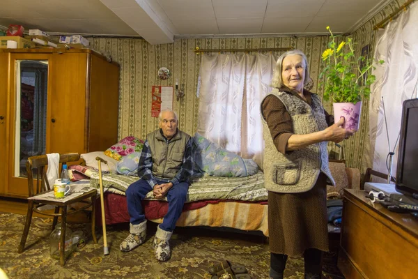 Yaşlı çift Veps — Stok fotoğraf