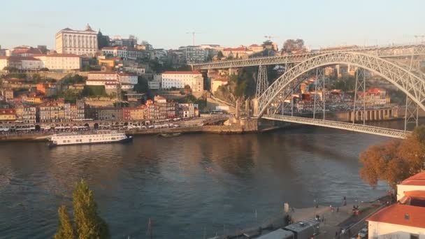 Historisches zentrum von porto — Stockvideo