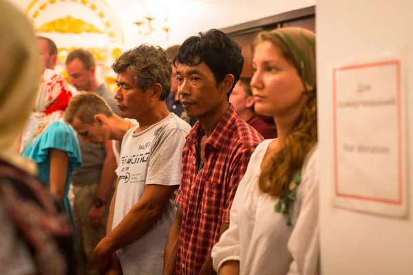 Orthodoxe kerst service en de nachtwake op Koh Chang eiland, Thailand — Stockfoto