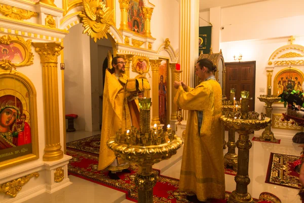 Божественная литургия в праздник Рождества Христова — стоковое фото