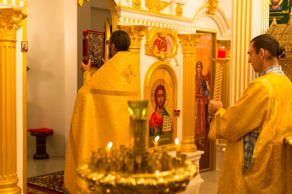 Divina Liturgia na Festa da Natividade de Cristo — Fotografia de Stock