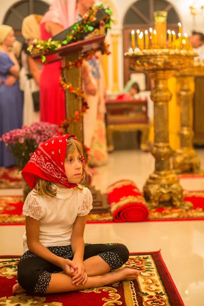 Divine Liturgie en la fête de la Nativité du Christ — Photo