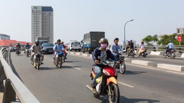 Ho Chi Minh trafikte motosiklet