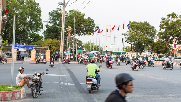 Ho Chi Minh trafikte motosiklet