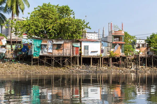 Stadens Slum i Ho Chi Minh — Stockfoto