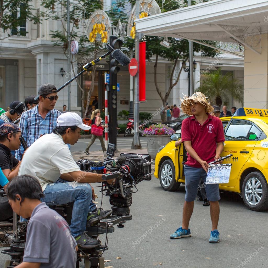 Съемки "Такси, Как Тебя Зовут? ?" – Стоковое Редакционное Фото.