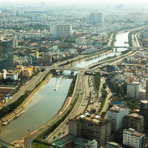 Vista dall'alto di Ho Chi Minh — Foto Stock