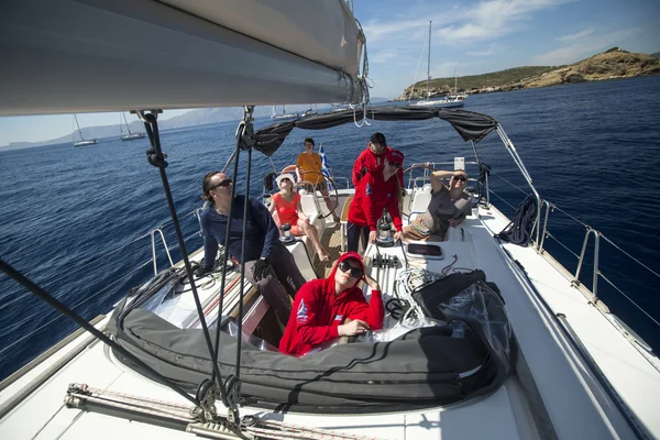 Marinheiros participam na regata de vela — Fotografia de Stock